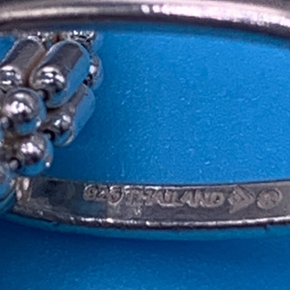 Silpada HTF Sterling Dot Dash Chain & Sterling 4-Way Reversable Floral Pendant - Picture 9 of 12